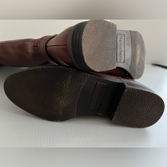 Franco Sarto Genuine Leather Upper Knee-High Boots US sz 6 Color: Cognac - Picture 12 of 14